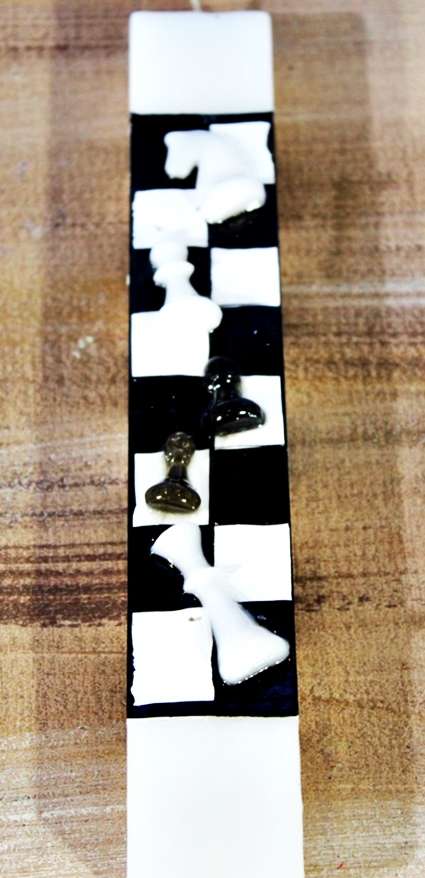 Λαμπάδα Πασχαλινή (Gerakis) Σκάκι 25x4x2cm