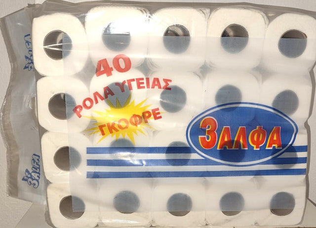 3Άλφα. Γκοφρέ 40x80gr 2Φύλλο Χαρτί Υγείας