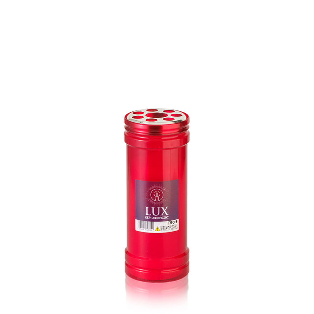 Κερί Αφιέρωσης 50Τ 5 Ημερών 6x19cm Κόκκινο LUX Candil