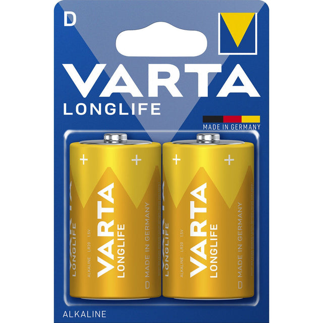 Μπαταρίες Varta Longlife Αλκαλικές D (2τμχ)