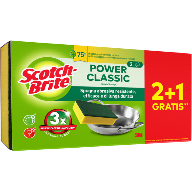 Σφουγγαράκια Κουζίνας 2+1 Δώρο Scotch Brite