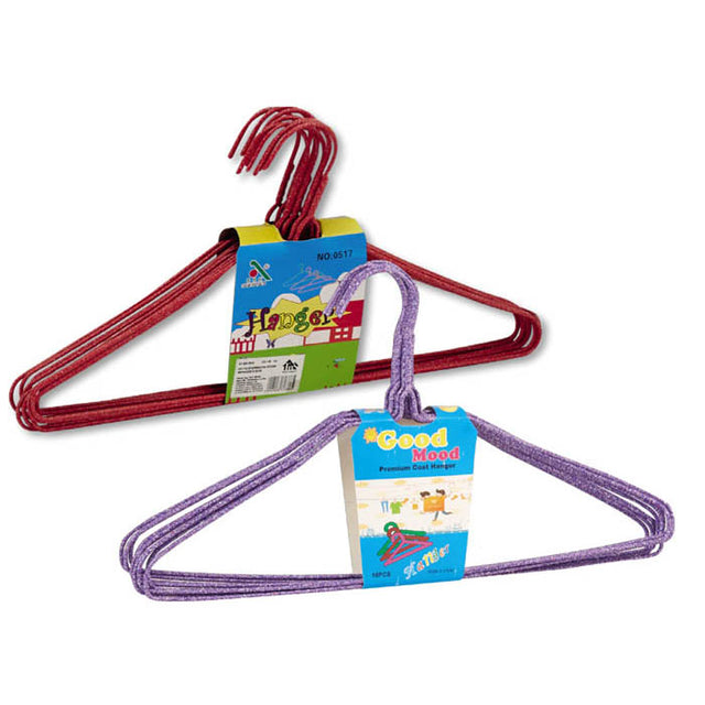 Κρεμάστρες Μεταλλικές Σετ 10/τεμ σε 3 Χρώματα