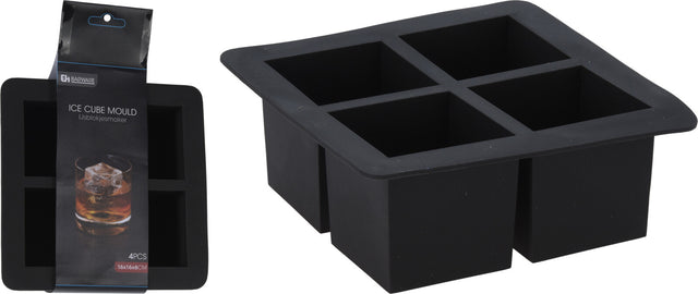 Παγοθήκη Σιλικόνης 4 Θέσεων Κύβος