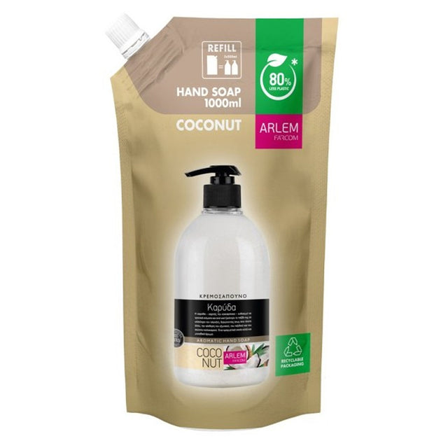 Farcom Arlem Κρεμοσάπουνο 1000ml Καρύδα Doypack Aromatic Hand Soap