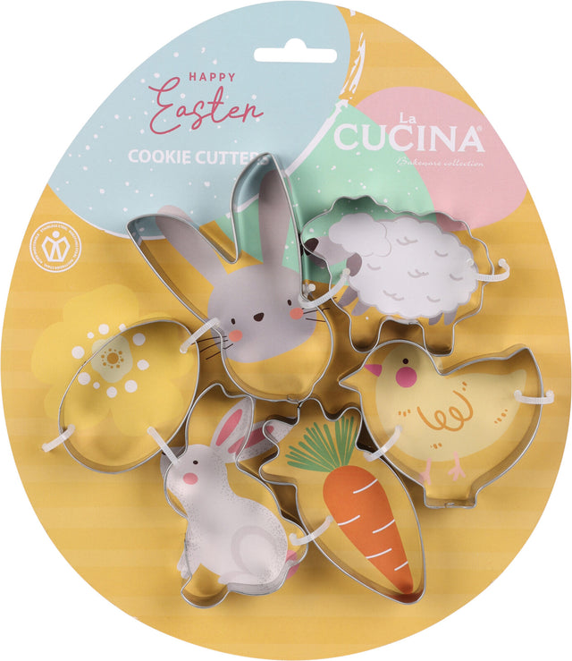 Κουπ Πατ Ζαχαροπλαστικής Πασχαλινά Μεταλλικά Σετ 6/τεμ