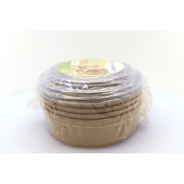 kraft Μπολ σαλάτας με καπάκι 32oz Σετ 5τμχ. Giovanni