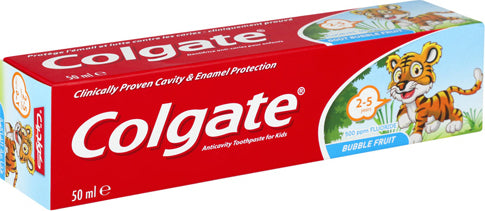 Παιδική Οδοντόκρεμα 50ml Colgate Kids με Γεύση Bubble Fruit για 2+ χρονών