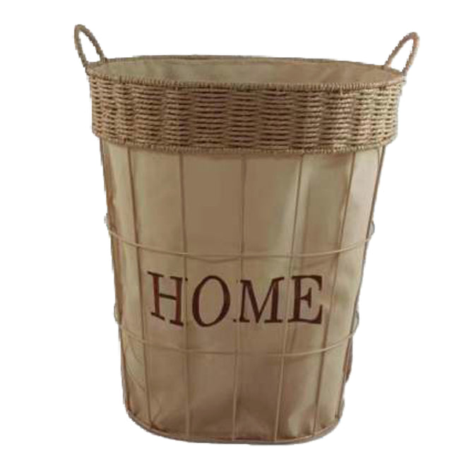 Καλάθι Απλύτων Υφασμάτινο 47x35x57cm Μπεζ TnS 09-950-0598