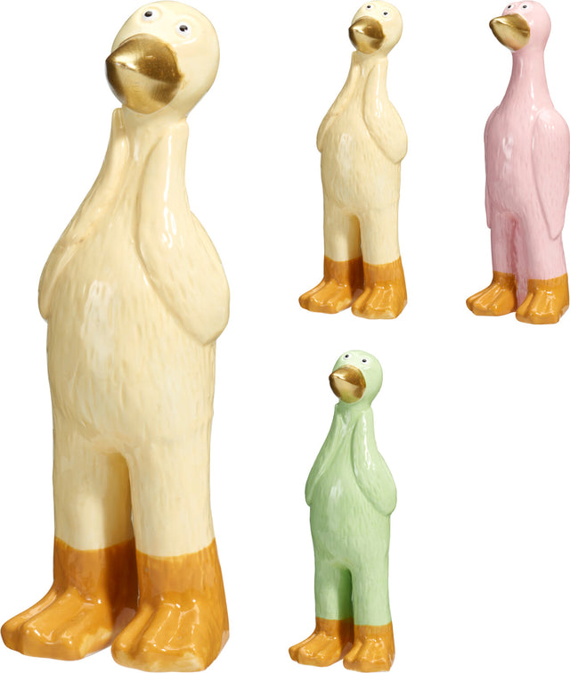 Πάπια Διακοσμητική Πορσελάνινη 18cm σε 3 Χρώματα
