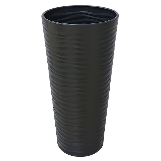 Γλάστρα Πλαστική Ψηλή Ανθρακί 40x80cm Tns