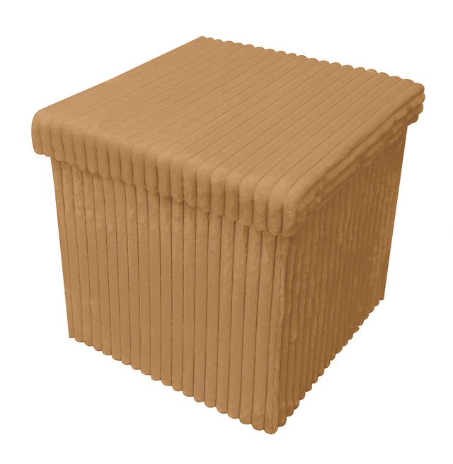 Σκαμπό Πτυσσόμενο με Αποθηκευτικό Χώρο Επενδυμένο με Ύφασμα RABBIT 38x38x38cm 3 ΧΡΩΜΑΤΑ