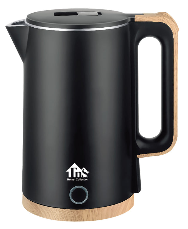 Βραστήρας Ηλεκτρικός Ανοξείδωτος Μαύρος 2lt 1500W TnS