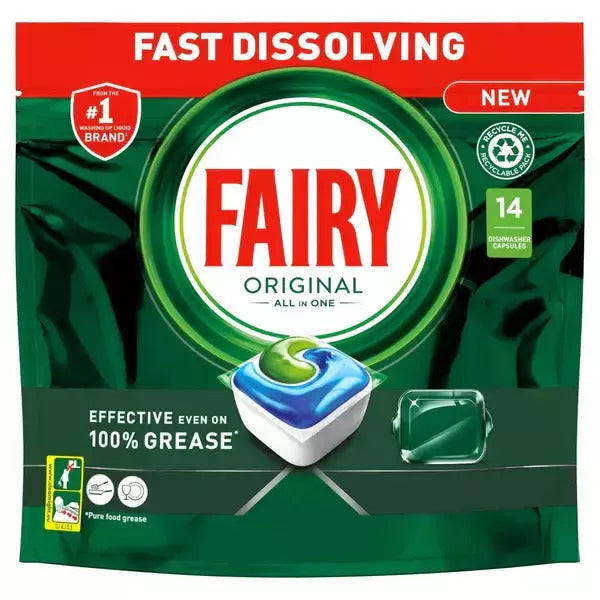 Πλυντηρίου Πιάτων Ταμπλέτες 14τμχ. Fairy ALL IN ONE
