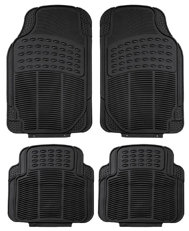 Πατάκια Αυτοκινήτου Λάστιχο Σετ 4/τεμ μαύρο 43x44cm-43x71.5cm 39-950-2544