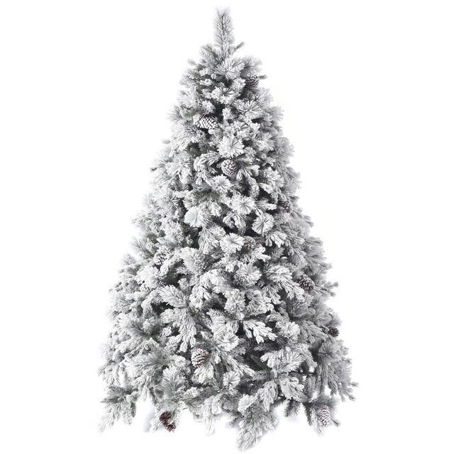 Δέντρο Χριστουγεννιάτικο Χιονισμένο FLOCKED ALASKA 240cm PE+PVC