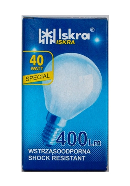 ISCRA ΛΑΜΠΕΣ Ε14 40 WATT ΜΑΤ ΣΦΑΙΡΙΚΕΣ Ειδικού Τύπου