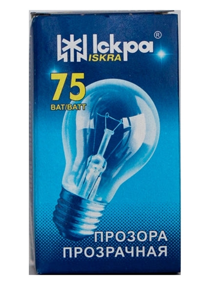 ISCRA ΛΑΜΠΕΣ Ε27 75 WATT ΔΙΑΦΑΝΕΣ Ειδικού Τύπου