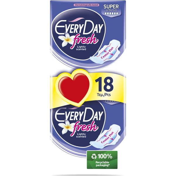 Everyday Fresh Σερβιέτες 18τμχ Super Ultra