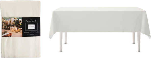 Τραπεζομάντηλο Βελούδινο 140x240cm Κρέμ Χρώμα
