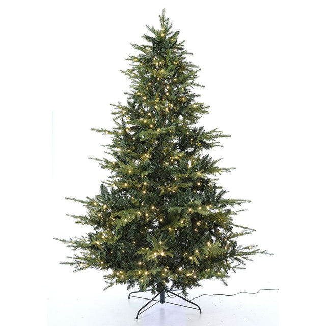 Δέντρο Χριστουγεννιάτικο PRE-LIT NORTH STAR 210cm με 450 Λευκά LED Φωτάκια