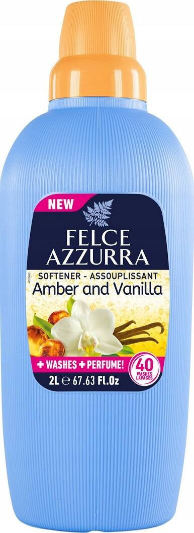 Felce Azzurra Συμπυκνωμένο Μαλακτικό Ρούχων 2lt 40 Μεζ, Κεχριμπάρι & Βανίλια