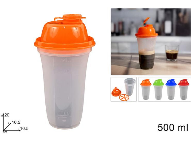 Σέικερ Πλαστικό 400ml για Καλαμάκι
