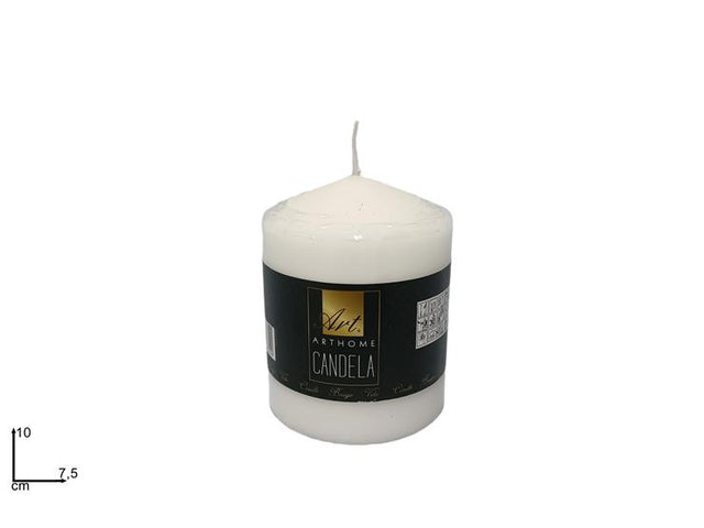 Κερί Κορμός Λευκό 10x7.5cm