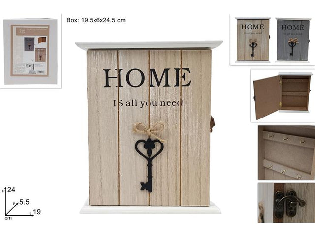 Κλειδοθήκη Επιτραπέζια Ξύλινη σε 2 Χρώματα