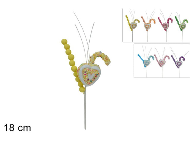 Κλαδί Χριστουγεννιάτικο με Διακοσμητικά Ζαχαρωτά 18cm Διάφορα Χρώματα
