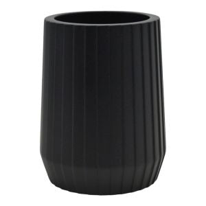 Πολυεστερικό Ποτηράκι Μπάνιου Μαύρο 850372 (7,7x7,7x10)