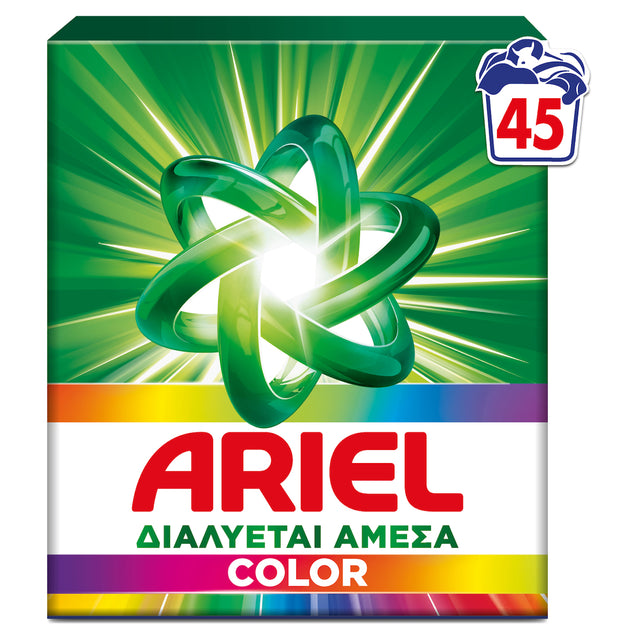 Ariel Color 45 Μεζ. 2925ml Σκόνη Πλυντηρίου Ρούχων Απορρυπαντικό