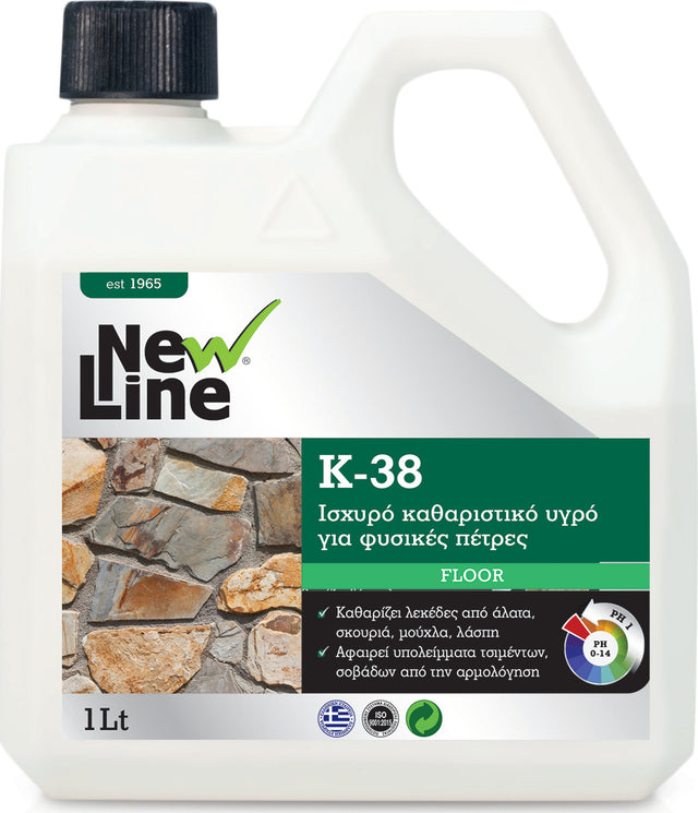 New Line 1000ml Κ-38 Καθαριστικό Δαπέδων Κατάλληλο για Πέτρα 90008