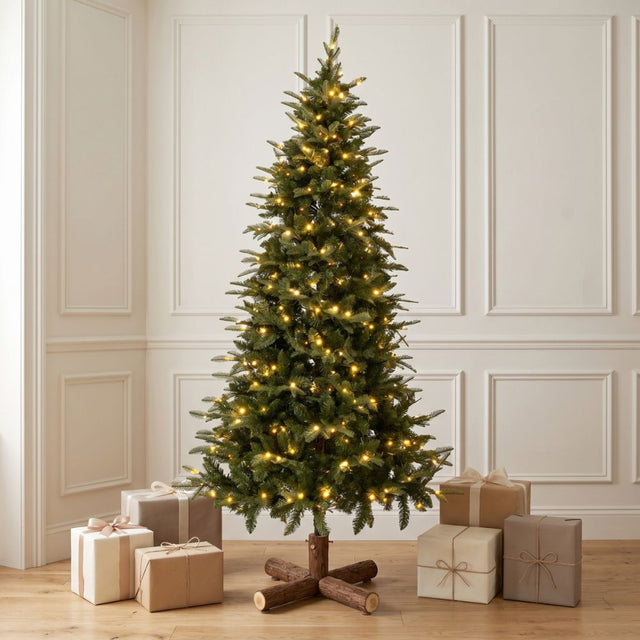 Δέντρο Χριστουγεννιάτικο PRE-LIT NOBLE FIR 180cm με 250LED Λευκά & Πολύχρωμα Λαμπάκια