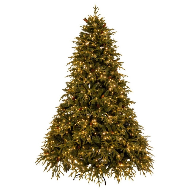 Δέντρο Χριστουγεννιάτικο PRE LIT FRANKLIN FIR 210cm με 1500 RGB LED Λευκά & Πολύχρωμα Λαμπάκια