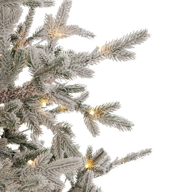 Δέντρο Χριστουγεννιάτικο PRE-LIT SNOWY CRYSTAL 210cm με 450LED Λευκά Ζεστά Λαμπάκια 8 Προγράμματα