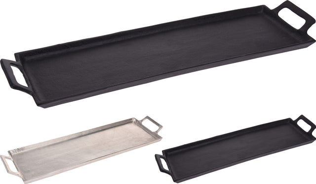 Δίσκος Μεταλλικός Μακρόστενος 54x16cm σε 2 Χρώματα