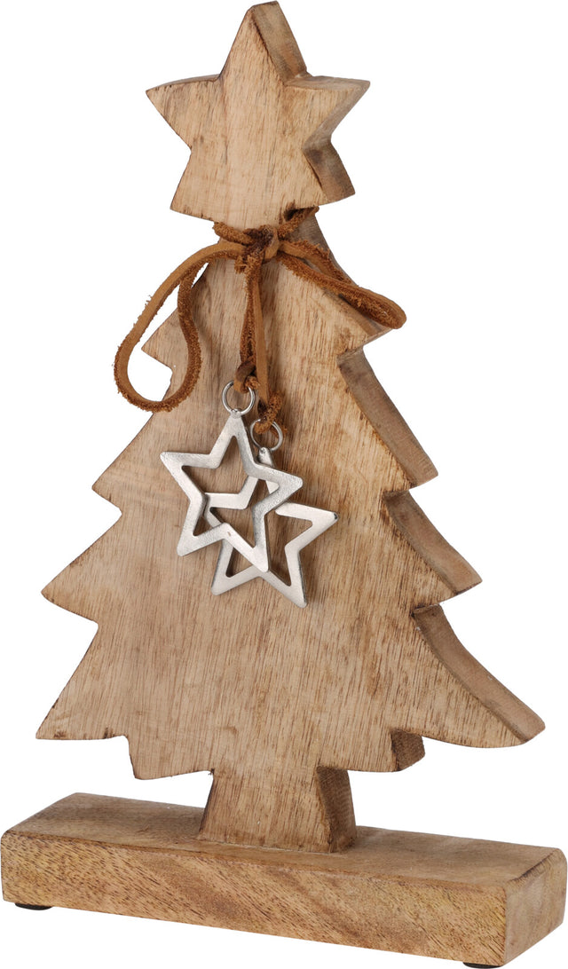 Δέντρο Επιτραπέζιο Ξύλινο Διακοσμητικό Mango Wood 30cm
