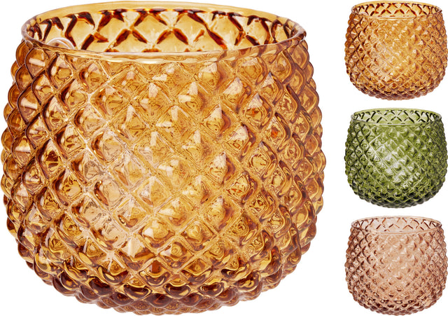 Βάση Γυάλινη για Ρεσώ 10cm σε Διάφορα Χρώματα