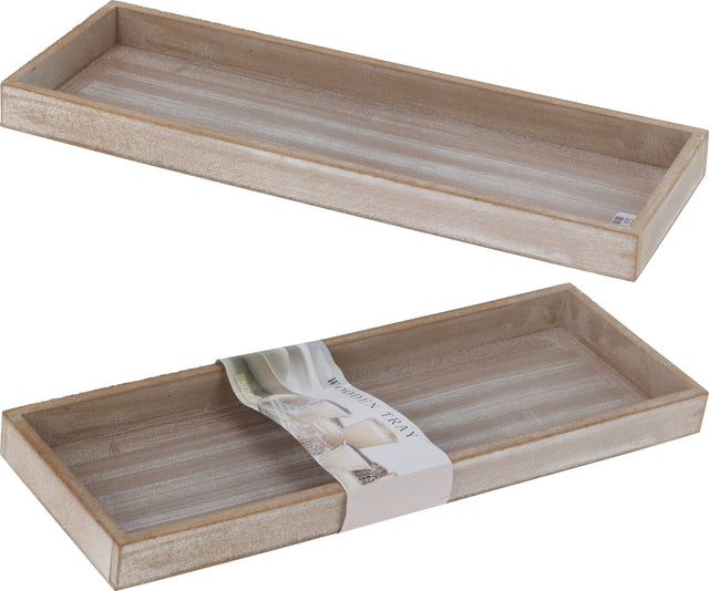 Δίσκος Σερβιρίσματος Ξύλινος Φυσικό 14x40cm