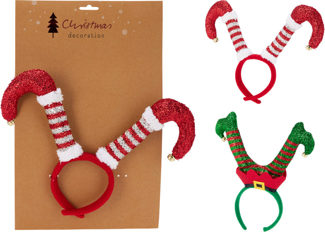 Στέκα Μαλλιών Χριστουγεννιάτικη Πόδια Ξωτικού 30cm