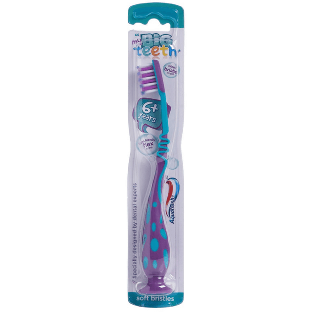 Παιδική Οδοντόβουρτσα Aquafresh Junior Flex 6+ Μαλακή Χρώμα Μαύρο
