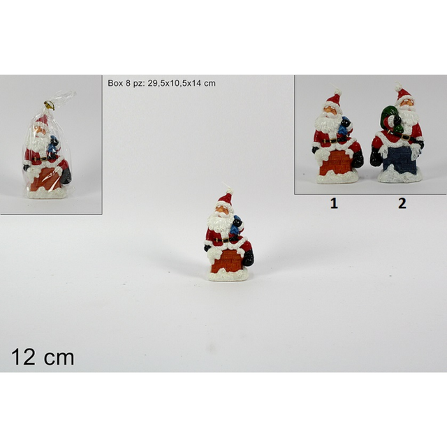 Κερί Άγιος Βασίλης 12cm Welkhome