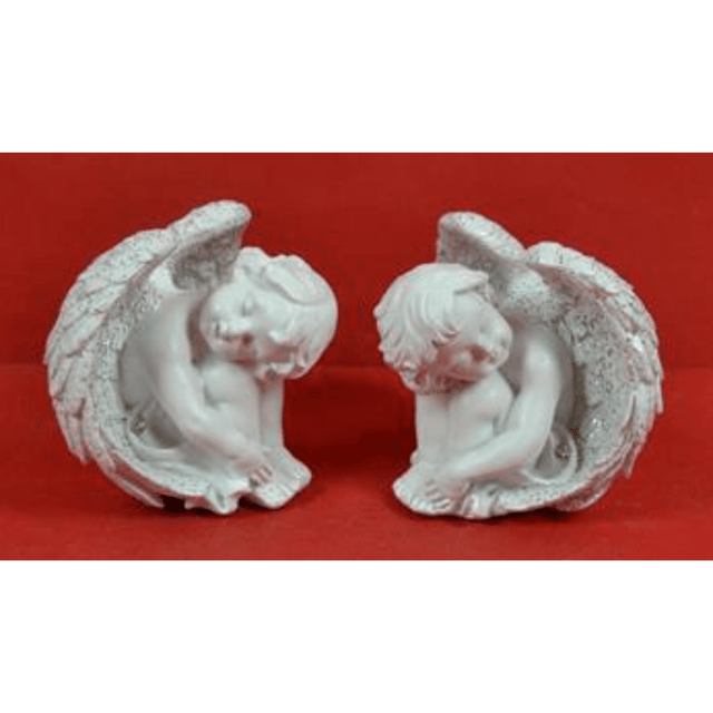 Αγγελάκι Διακοσμητικό Κεραμικό 6.5×5.5×7.5cm Art. DUE889 Welkhome