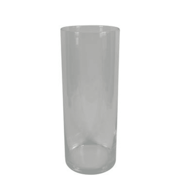 Ανθοδοχείο Βάζο Γυάλινο h38 x Φ15cm Welkhome