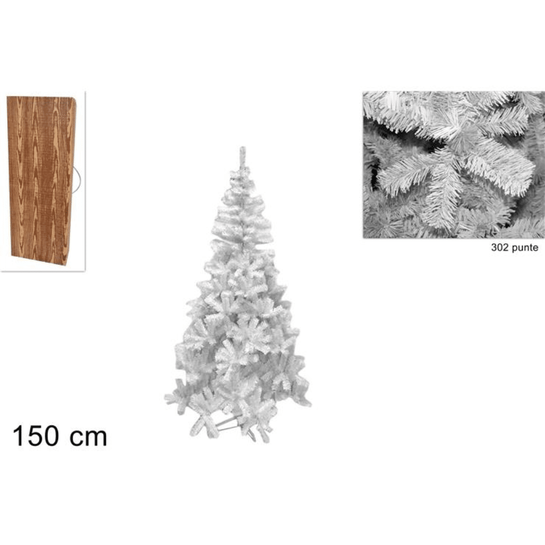 Δέντρο Χριστουγεννιάτικο Λευκό 150cm Welkhome