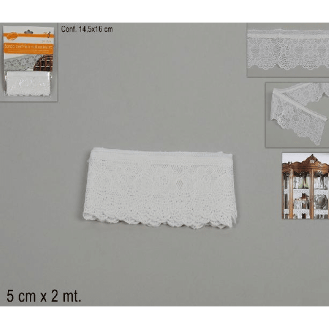 Δαντέλα Διακοσμητική Για Τούρτες 5cm X 2Mέτρα Art.SF1664 Welkhome