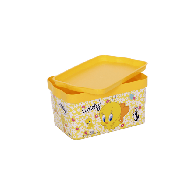 Δοχείο Πλαστικό Παιδικό 2300ml Tweety σε Κίτρινο Χρώμα Μ21 x Π14 x Υ10.5εκ. TnS 32-800-1356