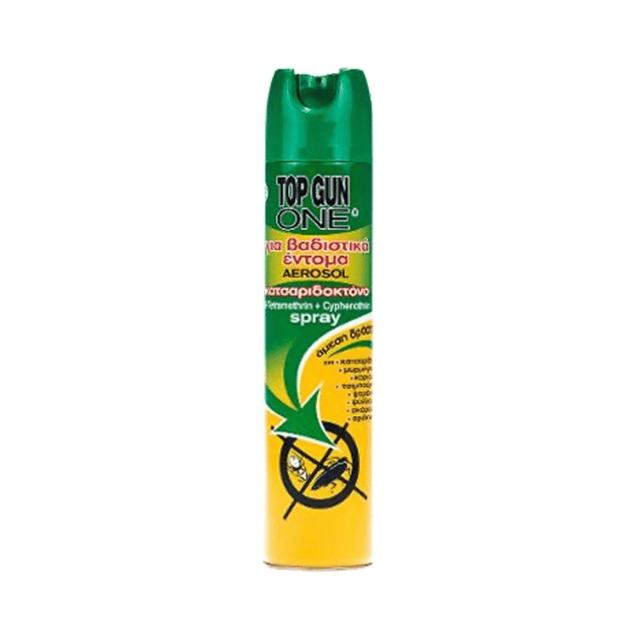 Εντομοκτόνο Top Gun Spray 300ml Κατσαρίδες / Μυρμήγκια / Σκόρος / Ψύλλους