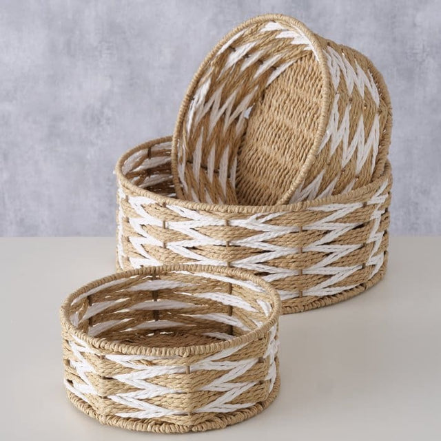 Καλάθι Ψάθινο Αποθήκευσης 12x30cm Boltze