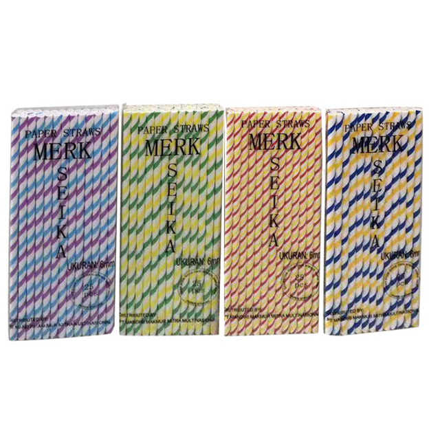 Καλαμάκια Χάρτινα  Bio Paper 20x0,6cm 25τεμ TnS 32-950-1080